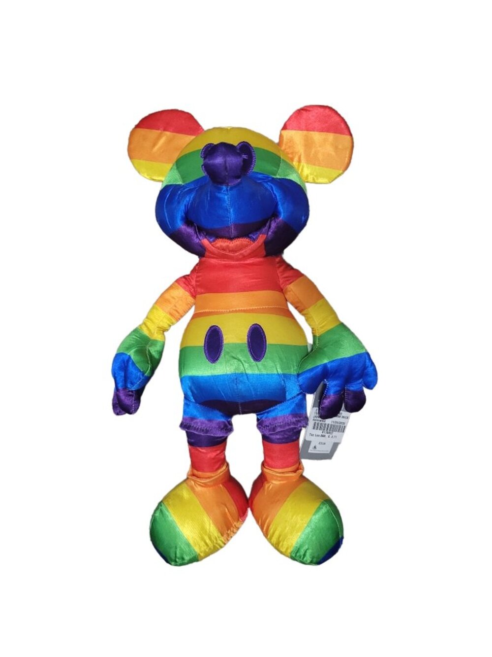 Disney Store Mickey Mouse Rainbow Collection 16 inch Plush Stuffed Animal Toy